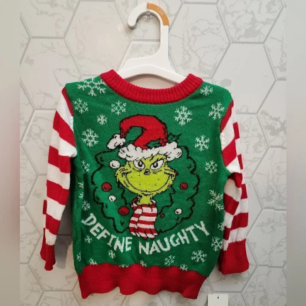 Nwt The Grinch Ugly Christmas Sweater Define Naughty